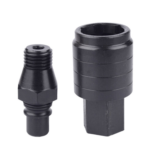 Tool Free Drill Bit Adapter Allows Quick-Female connector 1