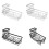 Kitchen Sink Sponge Organizers Stainless Steel-Type B silver 2
