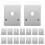 60Pcs Silver Blind Wall Brackets Ceiling Mount for Home Use 3
