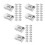 60Pcs Silver Blind Wall Brackets Ceiling Mount for Home Use 4