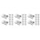 60Pcs Silver Blind Wall Brackets Ceiling Mount for Home Use 5