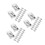 60Pcs Silver Blind Wall Brackets Ceiling Mount for Home Use 9