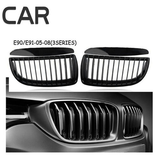 Car Front Bumper Grille Single  Grille Grille Modified Grille for  3 Series E90 E91 2005-2009 1