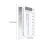 2Pcs Para Medir Fissuras Plástica Transparente Alta 3