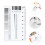 2Pcs Para Medir Fissuras Plástica Transparente Alta 10