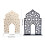 Eid Mubarak Mosque Shape Acrylic DIY Table Ornament-White M 4
