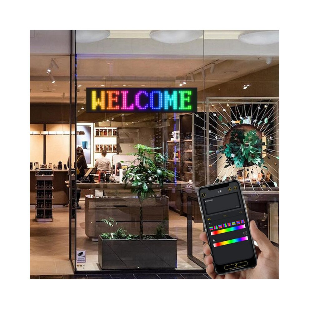 Programmable Led Sign Scrolling Message Led Shop Signs Flexible Digital Display Board Diy App Control Led Matrix Panel,B 4711498925756