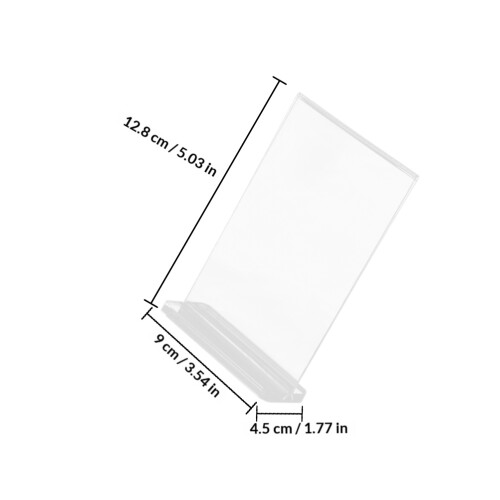 3Pièces Porte-Affiches Transparent Double Face Pour Commerce 1