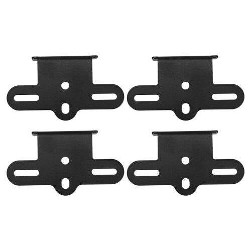 2Ensembles Clip Réflecteur Noir Aluminium Cyclisme 1