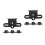 2Ensembles Clip Réflecteur Noir Aluminium Cyclisme 7