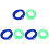 6Pcs Kid Jumping Rope Assorted Color Comfortable Durable Elastic Ropes 2