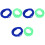 6Pcs Kid Jumping Rope Assorted Color Comfortable Durable Elastic Ropes 3