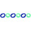6Pcs Kid Jumping Rope Assorted Color Comfortable Durable Elastic Ropes 4