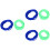 6Pcs Kid Jumping Rope Assorted Color Comfortable Durable Elastic Ropes 6