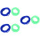 6Pcs Kid Jumping Rope Assorted Color Comfortable Durable Elastic Ropes 7