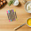 6Pièces Feutres Alimentaires Assortis Double Pointe Séchage Rapide 6