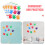 27Pièces Autocollants Mains Imperméables Papier Multi École 6