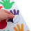 27Pièces Autocollants Mains Imperméables Papier Multi École 8