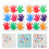 27Pièces Autocollants Mains Imperméables Papier Multi École 9