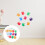 27Pièces Autocollants Mains Imperméables Papier Multi École 10