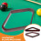 2Pcs Portable Wooden Pool Triangle Rack Dark Red Sturdy Billiard Frame 9
