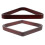 2Pcs Portable Wooden Pool Triangle Rack Dark Red Sturdy Billiard Frame 10