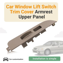 Right Front Door Armrest Upper Panel Trim 74231-02060-B0 for 1998-2002 Power Window Bezel Beige