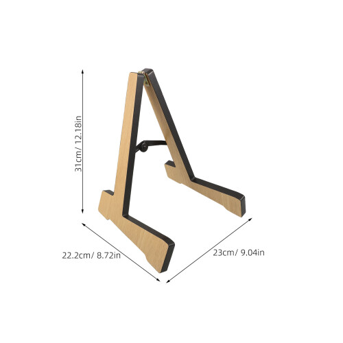 Support Bois Guitare Kaki Pour Stockage Maison Studio 1