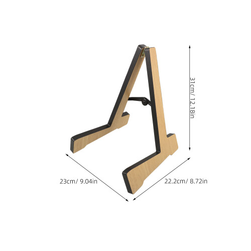 Support Bois Guitare Kaki Pour Stockage Maison Studio 2