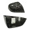 Car Rear Mirror Cover Cap for  Model 3 Water Transfer Forging Pattern Rearview Mirror Shell 2