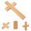 2Pcs Premium Solid Wood Cross for Wall Mounting - Christian Home Decor 9