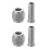 2Set Versatile Silver Alloy Keg Coupler Adapter Kit 8