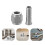 2Set Versatile Silver Alloy Keg Coupler Adapter Kit 9