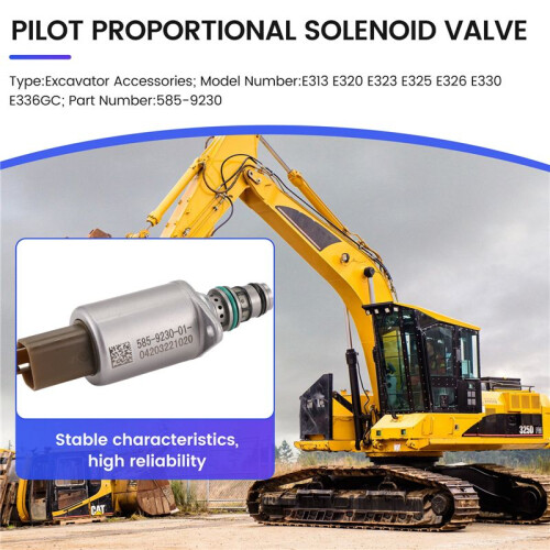 585-9230 Excavator Accessories  Proportional Solenoid Valve for  E313 E320 E323 E325 E326 E330 E336GC 1