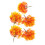 5Pcs Yellow Mini Maple Tree Decoration Plastic Wire Material 6