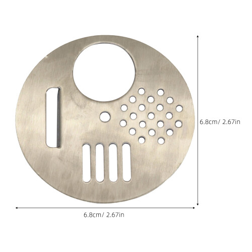 15Pcs Stainless Steel Beehive Doors Adjustable Entrance Silver Discs 1