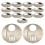 15Pcs Stainless Steel Beehive Doors Adjustable Entrance Silver Discs 7