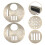 15Pcs Stainless Steel Beehive Doors Adjustable Entrance Silver Discs 8