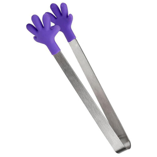 2Pcs Multi-Function Purple Ice Cube and Sugar Cube Tong Tool 1