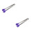 2Pcs Multi-Function Purple Ice Cube and Sugar Cube Tong Tool 5