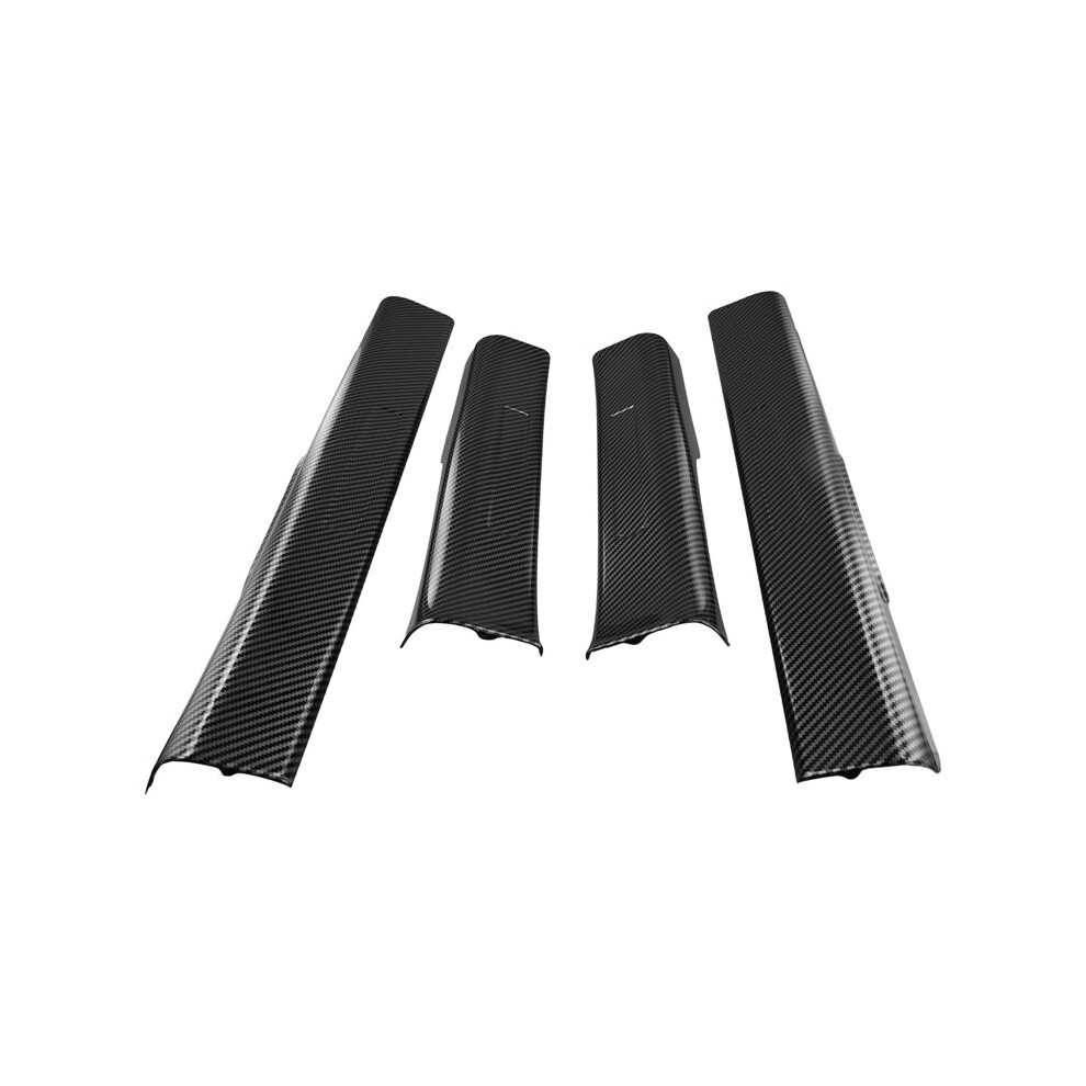 4Pcs Inside Door Sill Guards Door Sill Entry Guard Decor Carbon Fiber Color For Light 4711755314392