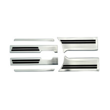 Car Stainless Steel Door Sill Scuff Plate Welcome Foot Pedal for Spacia/Spacia Custom MK54S MK94S 2024 Silver