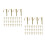 300Pcs Sturdy Steel Nail Pipe Hooks for Pipe and Cable Secure Mounting 8