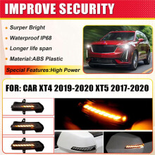 Car LED Dynamic Turn Signal Light Rearview Mirror Indicator Blinker Light for  XT4 2019-2020 XT5 2017-2020