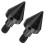 2X Rear Bumper Spike Guards Protector for   Fortwo ED 451 2009-2014 Black 1