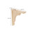 2Pcs Wood Floating Shelf Brackets Triangular Wall Mount Beige Support 3