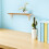 2Pcs Wood Floating Shelf Brackets Triangular Wall Mount Beige Support 6