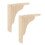 2Pcs Wood Floating Shelf Brackets Triangular Wall Mount Beige Support 9