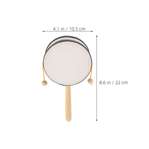 2St Spin Handtrommel in Khaki Voor Kinderen Traditionele 1