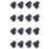 16Pcs Bumper Corner Protectors By Table  Baby Safety Black 1